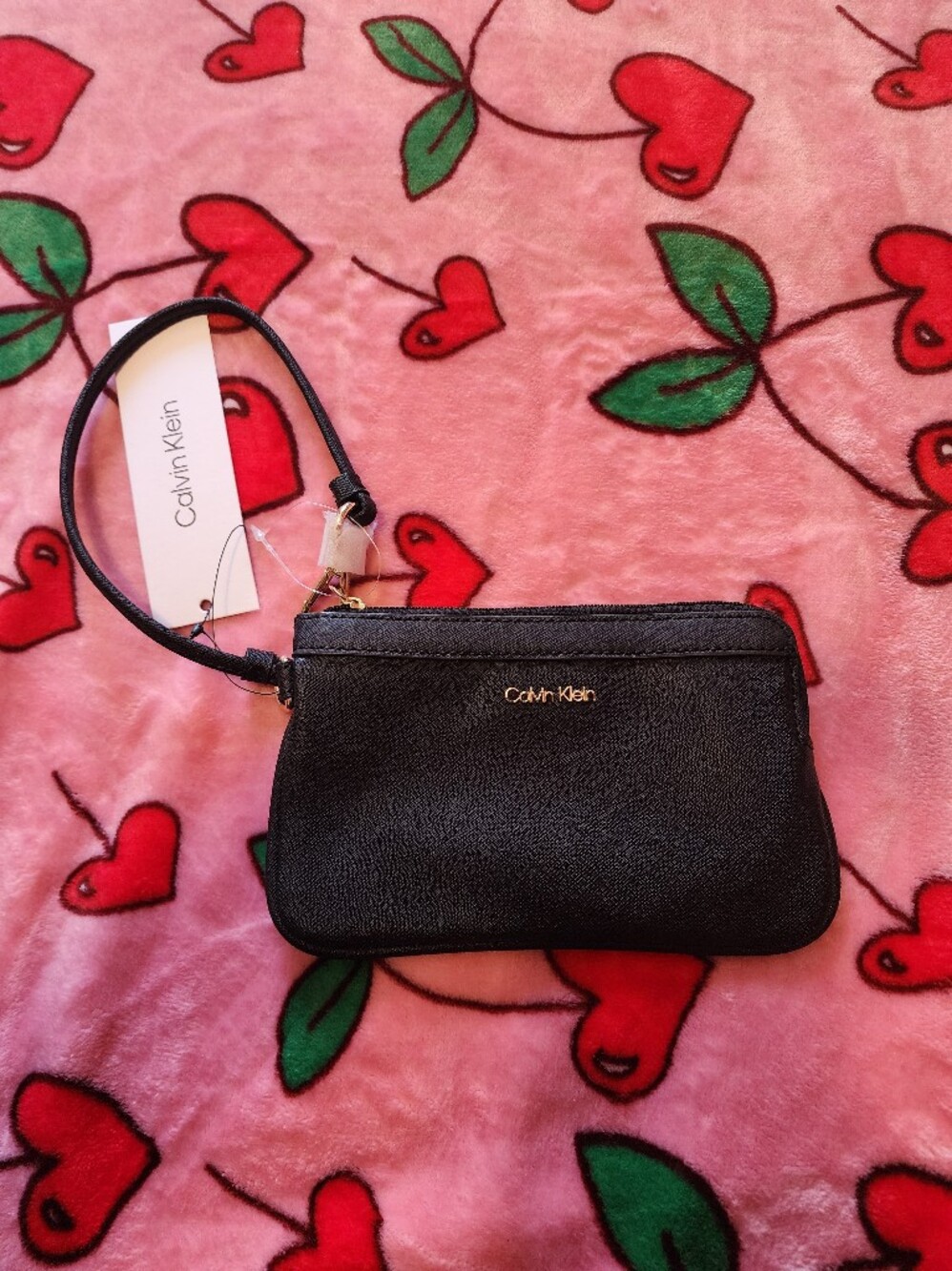 Calvin Klein Black Wristlet Crossbody Bag
